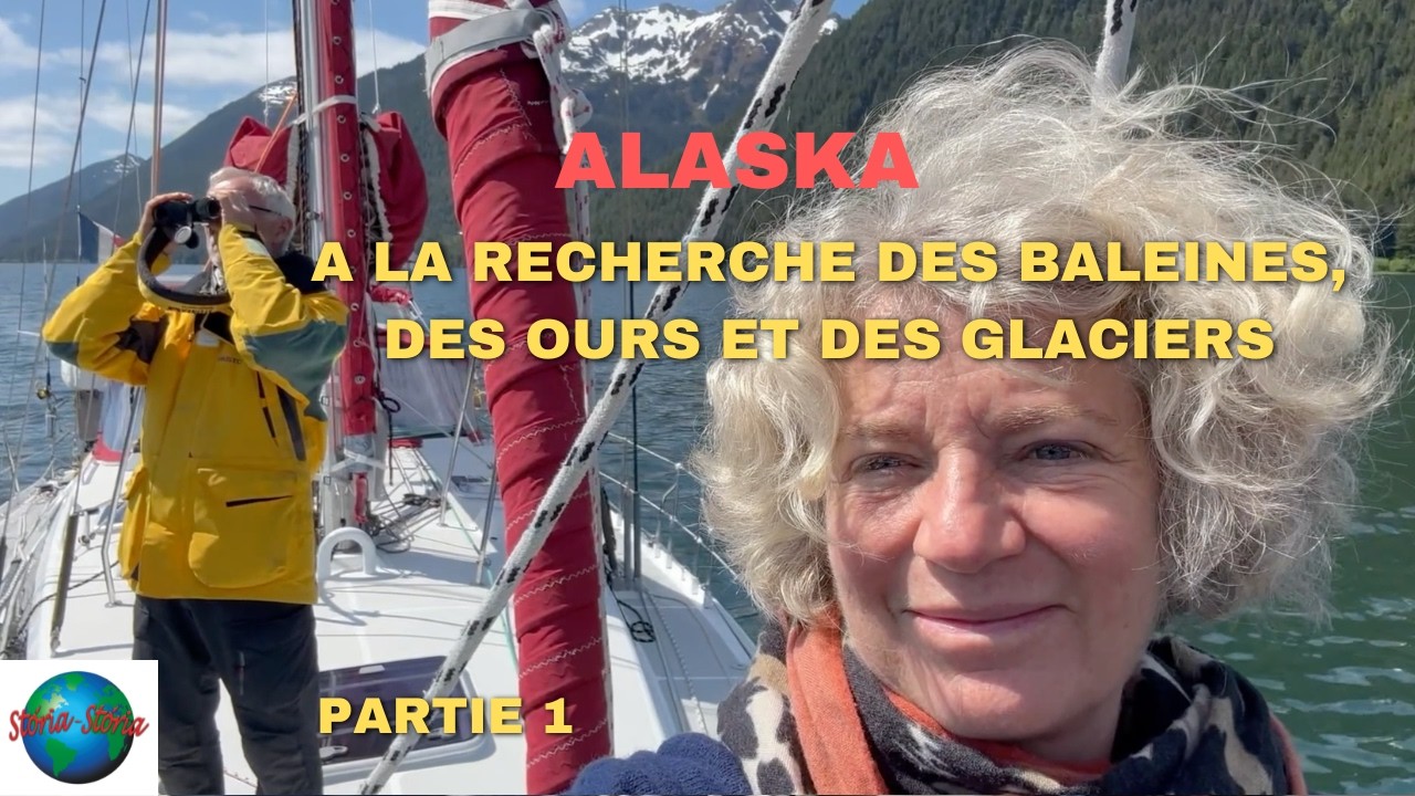 ⁣Alaska : A la recherche des glaciers, des baleines et des ours (partie 1). SV Storia Storia Vlog 108