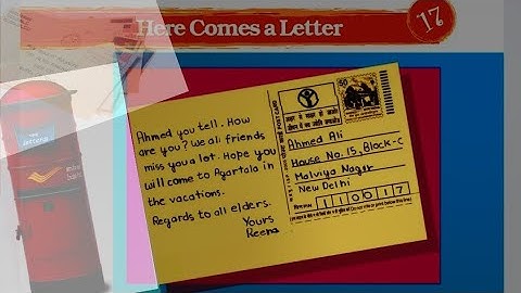 Here Comes A Letter // Class-3RD-EVS//CHAPTER - 17