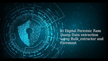 6) Ram Dump Analysis using bulk_extractor and foremost