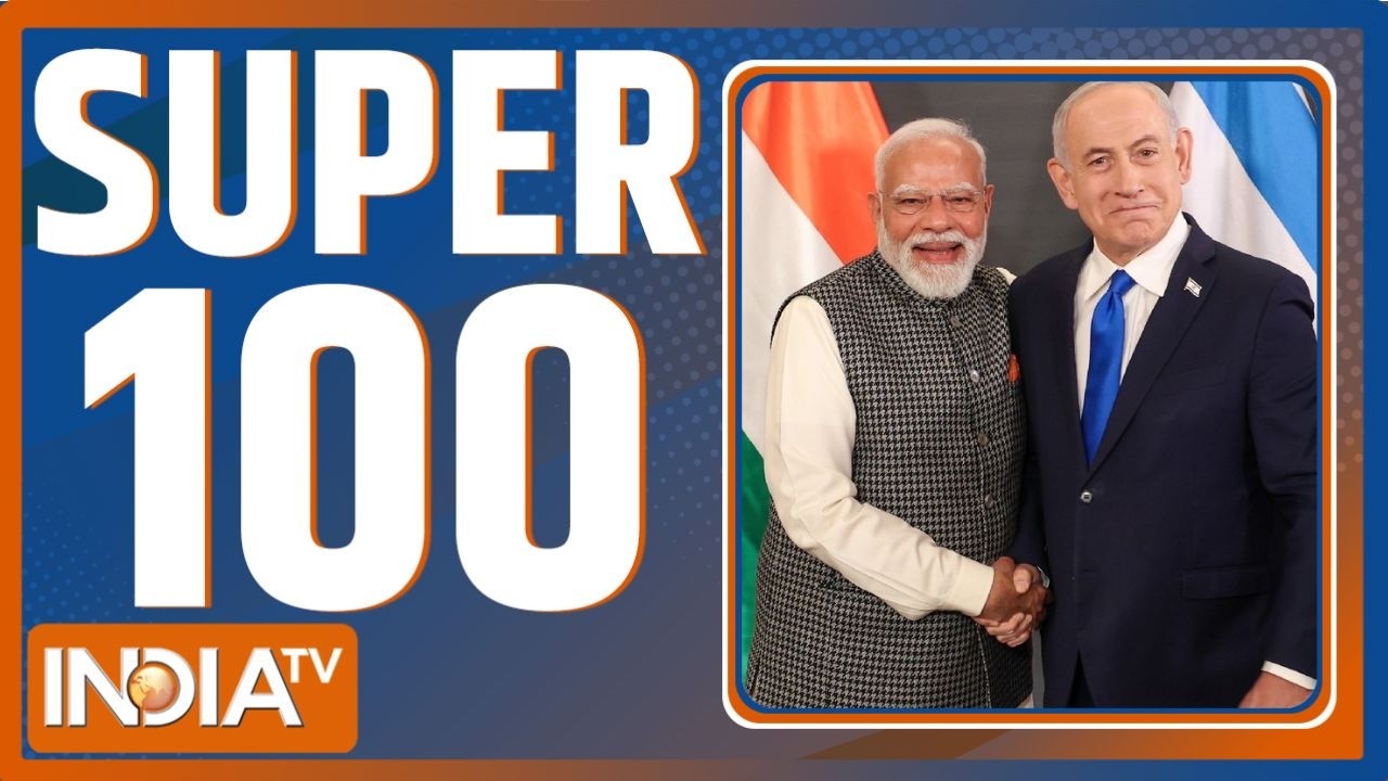 Super 100 News: PM Modi Israel Visit | PM Modi Speech In Israel | Delhi Vs Shimla Police | CM Yogi