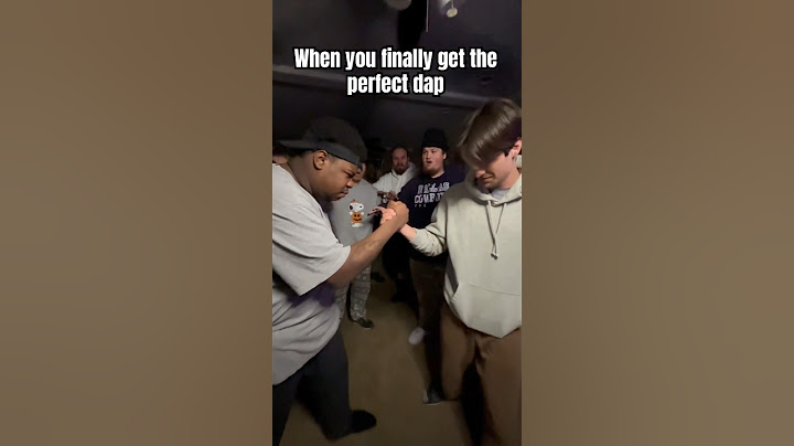 The perfect dap up