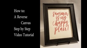 My Repurposed Life how to "Reverse Canvas Project"