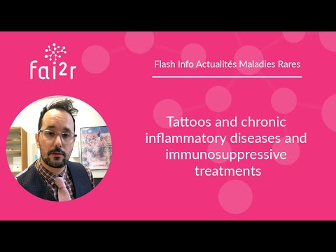 Tattoos and chronic inflammatory diseases and immunosuppressive treatments