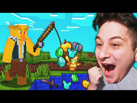 თევზაობით ნეზერიტებს ვიღებ! ვხურავ Minecraft ს, მაგრამ თევზაობა მაძლევს OP ნივთებს
