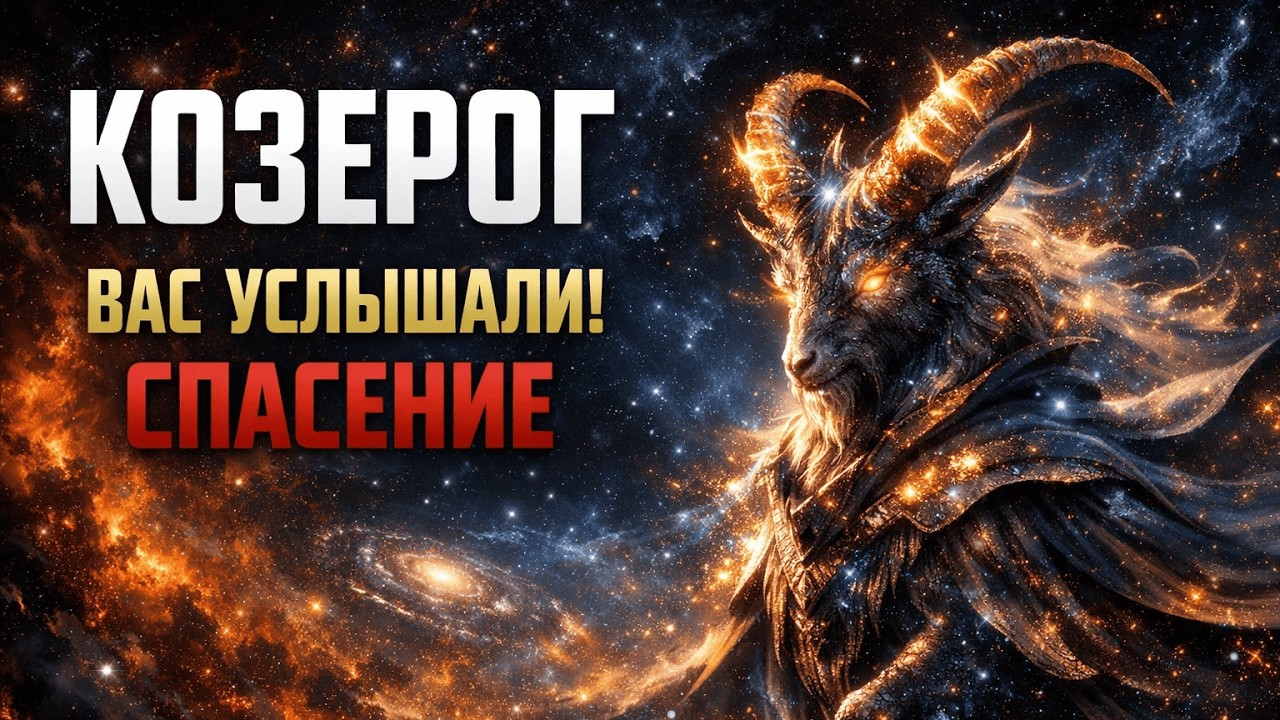 ♑КОЗЕРОГ: ЧУДО УЖЕ СОВЕРШИЛОСЬ! Высшие силы отвели страшную беду от вашего дома. Гороскоп на сегодня