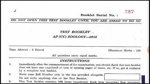 HPPSC Asstt. Professor- Zoology 2018 exam| Himachal general studies portion|