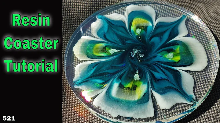 Holographic Flower Resin Coaster Tutorial *Redo Coasters Video 512*