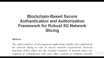 Blockchain Based Secure Authentication and Authorization Framework for Robust 5G Network Slicing