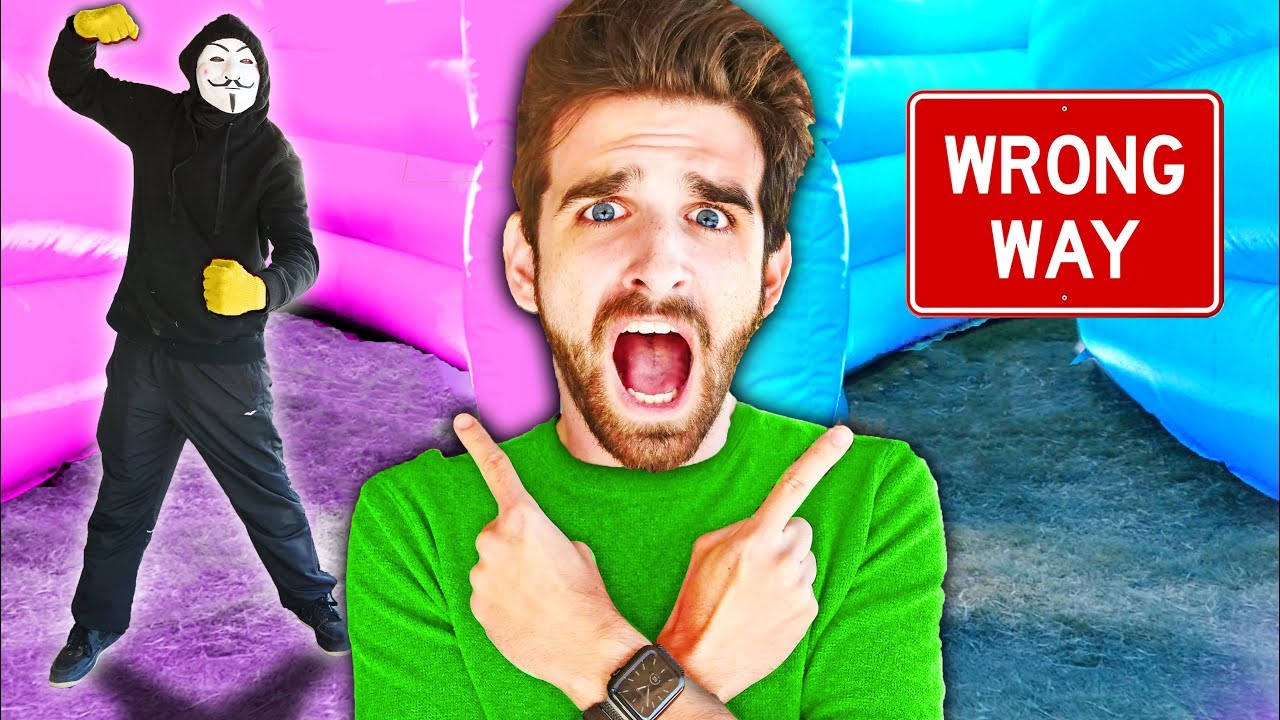 HACKERS TRAP ME in MAZE! Spending 24 Hours in Worlds Largest
