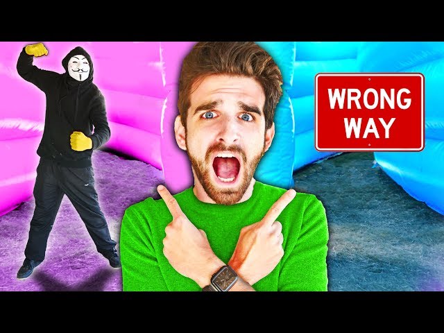 HACKERS TRAP ME in MAZE! Spending 24 Hours in Worlds Largest