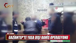 Gazi̇antepte Yasa Dişi Bahi̇s Operasyonu