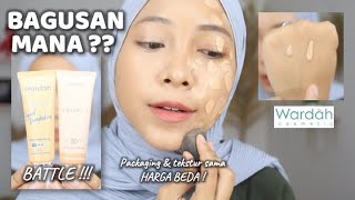 BATTLE + UJI KETAHANAN FOUNDATION WARDAH LIGHTENING VS COLORFIT BAGUSAN MANA??