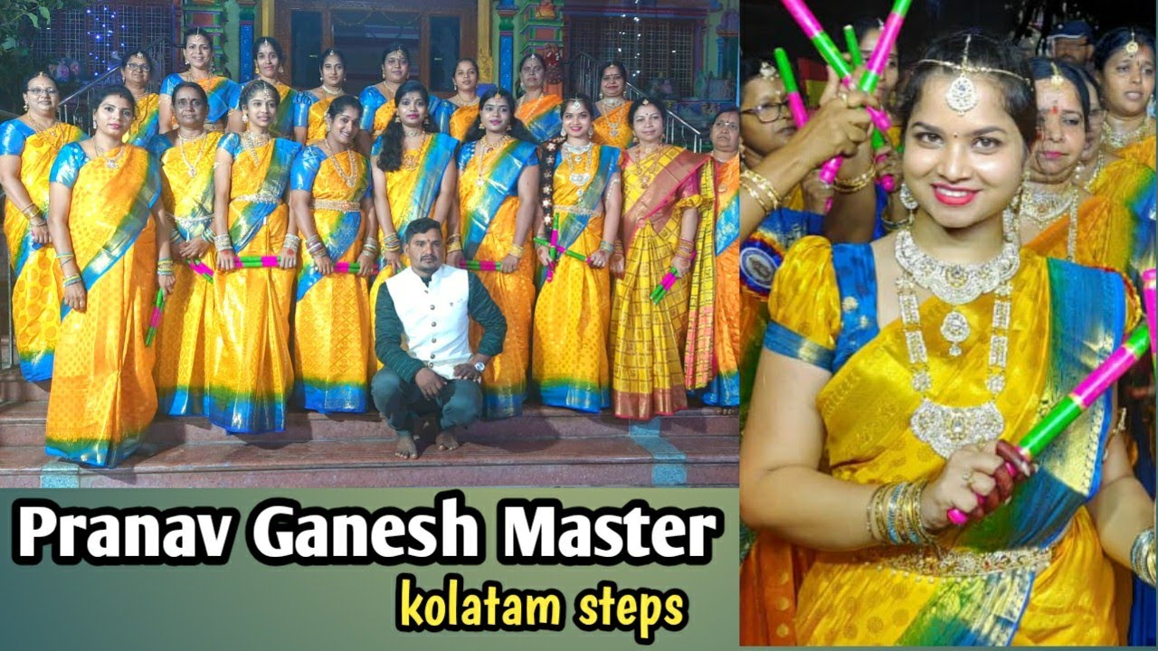 Brindavanamali Kolatam dance composed by Pranav Ganesh Master  Vasavi Temple KukatpallyDasari Siri