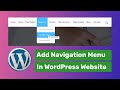 How to Add Navigation Menu in WordPress And  Customize WordPress Menu