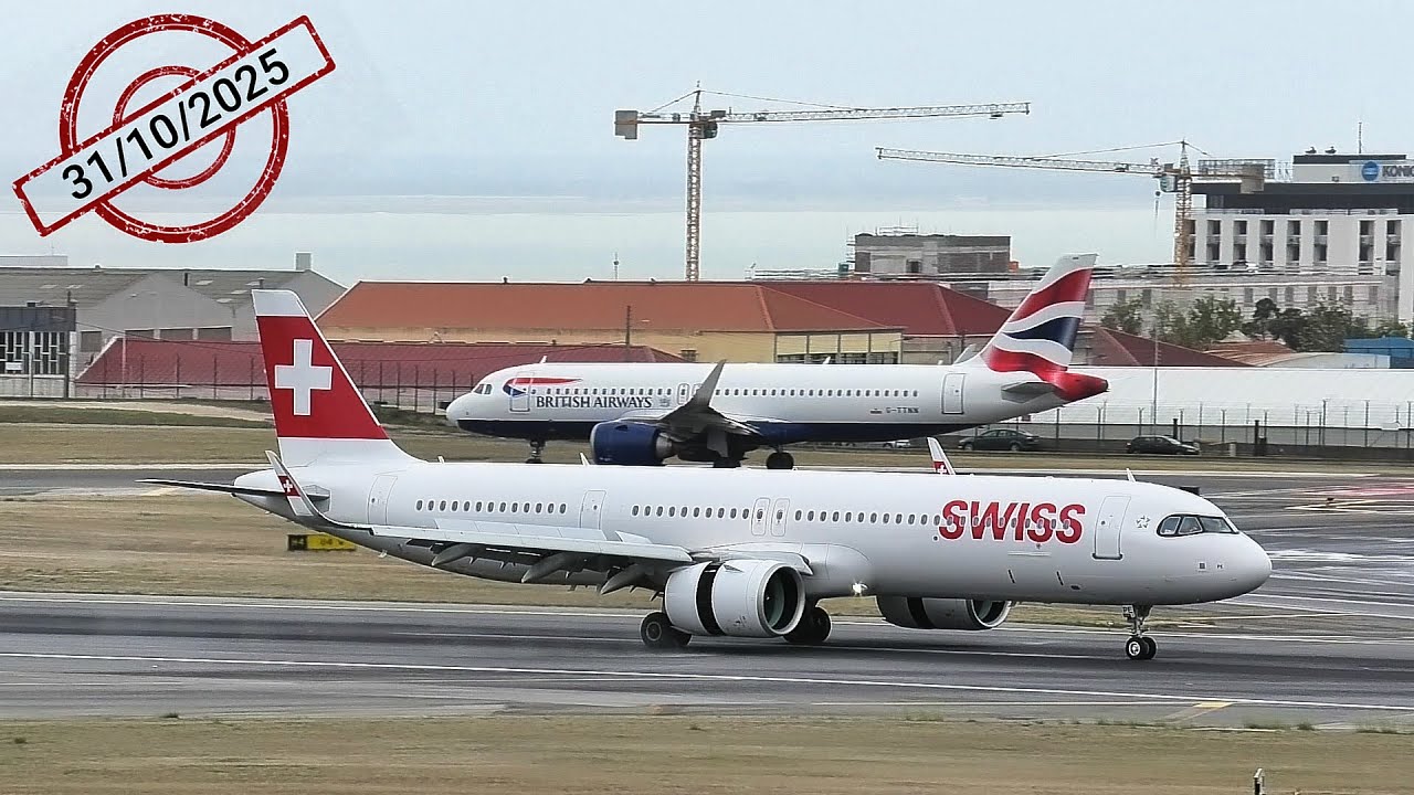 🔴 Lisbon Airport LIVE ✈️ Spotting (RAINY) - 31.10.2025