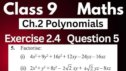 Class 9 Maths Exercise 2.4 Question 5 | Chapter 2 Polynomials NCERT Solutions by JP Sir