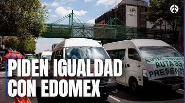 Megabloqueo de transportistas en CDMX: Exigen aumento a tarifa del pasaje