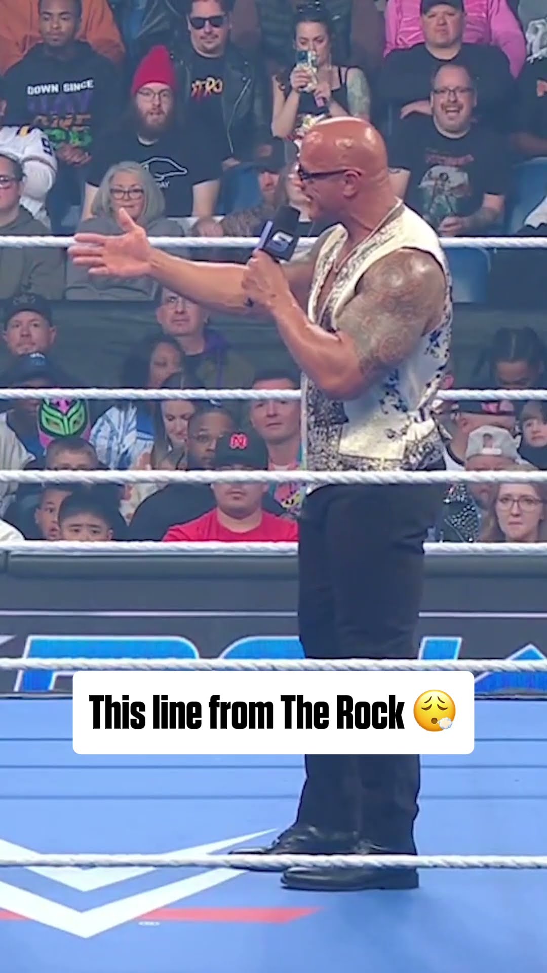 This line from The Rock ?‍? (via WWE)