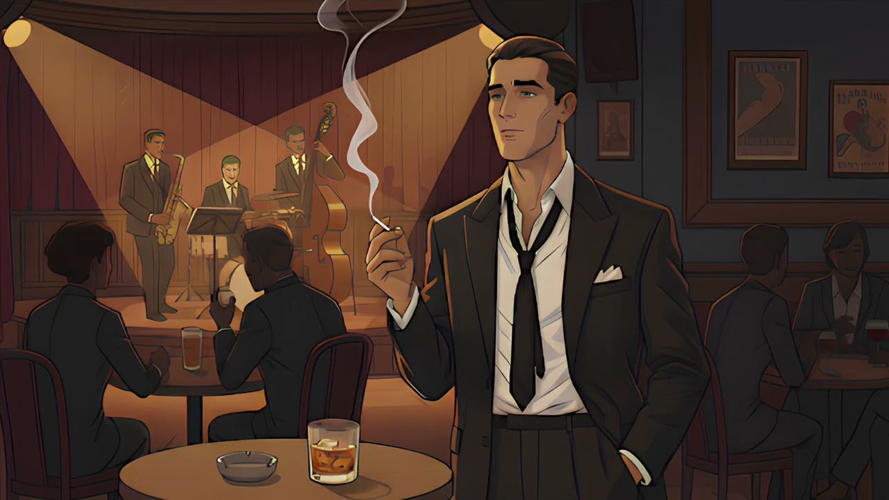 1940s Nostalgic Retro Jazz - Midnight Bar Ambience