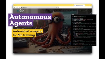 Autonomous AI agents and scraping for data gathering