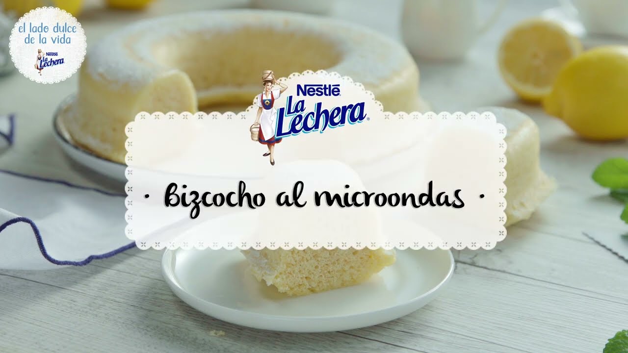 Bizcocho al microondas - Recetas La Lechera - YouTube