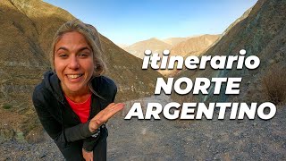 Itinerary through the north of Argentina with mustsee sites