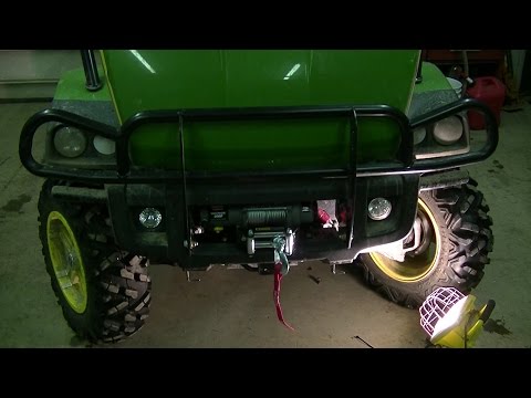 How To Mount A Warn Winch On A John Deere XUV Gator YouTube