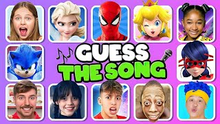 Guess Who's SINGING 🎤🔊 | Lay Lay, Kinigra Deon, King Ferran, Salish Matter, Wednesday, Elsa, MrBeast