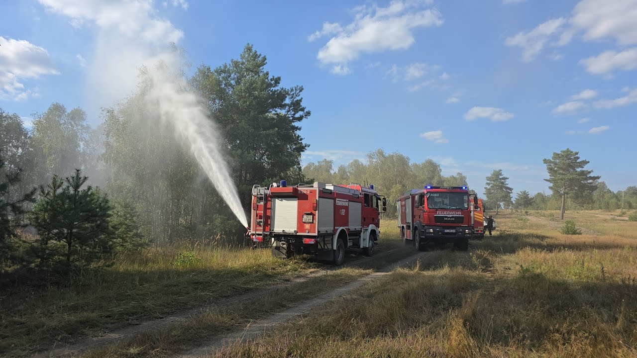 Waldbrand auf Truppenübungsplatz Jüterbog