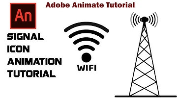 How to Animate Signal Icon Animation, Wifi Symbol Animation | Adobe Animate Tutorial | 2D  Animation