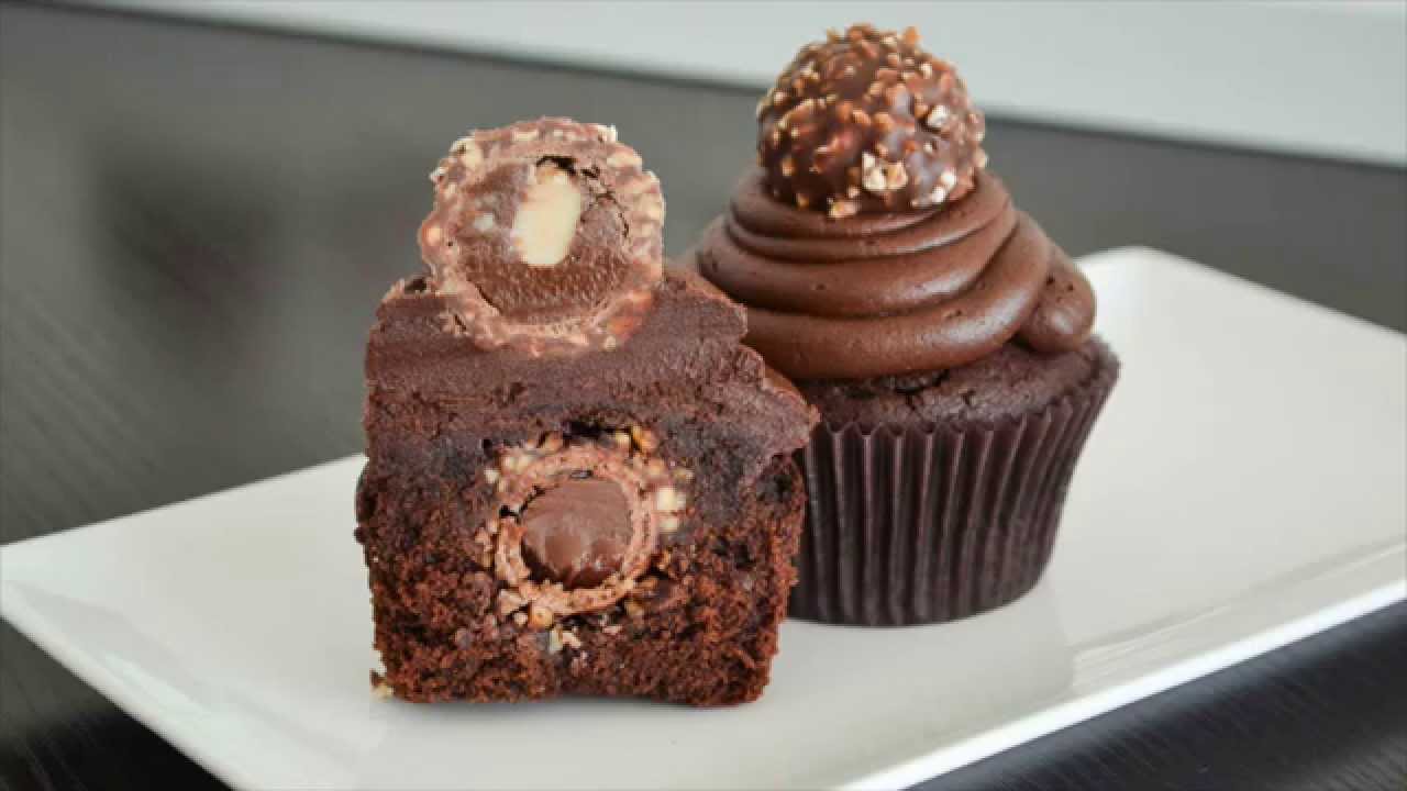 Cupcakes de FERRERO ROCHER 💖 TAN DULCE