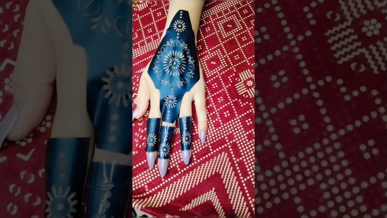 beautiful sticker mehndi design #shorts