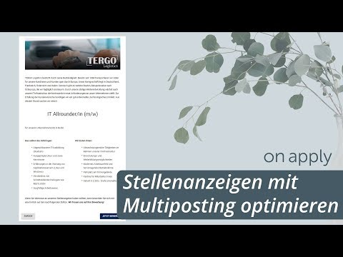 Stellenanzeigen mit Multiposting optimieren | onapply bms