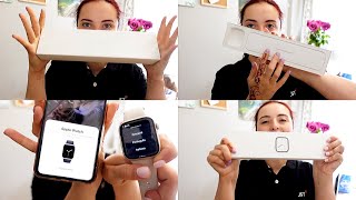 Unboxing Series 7 / РАСПАКОВКА APPLE WATCH SERIES 7 45 мм / Мои ПЕРВЫЕ часы от Apple