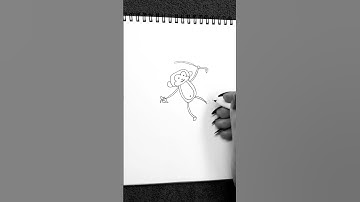 Monkey easy drawing #drawingtutorial #draw #art #shorts #monkey #banana #shortvideo #shorts