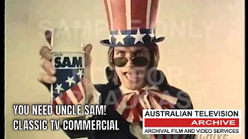 UNCLE SAM DEODORANT - CLASSIC AUSTRALIAN TV COMMERCIAL (1970s)