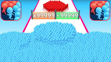 Satisfying Mobile Games: Count Masters, Marble run, Roof Rails, Juice Run...