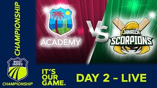 🔴 LIVE WI Academy v Jamaica - Day 2 | West Indies Championship 2024 | Thursday 14th March