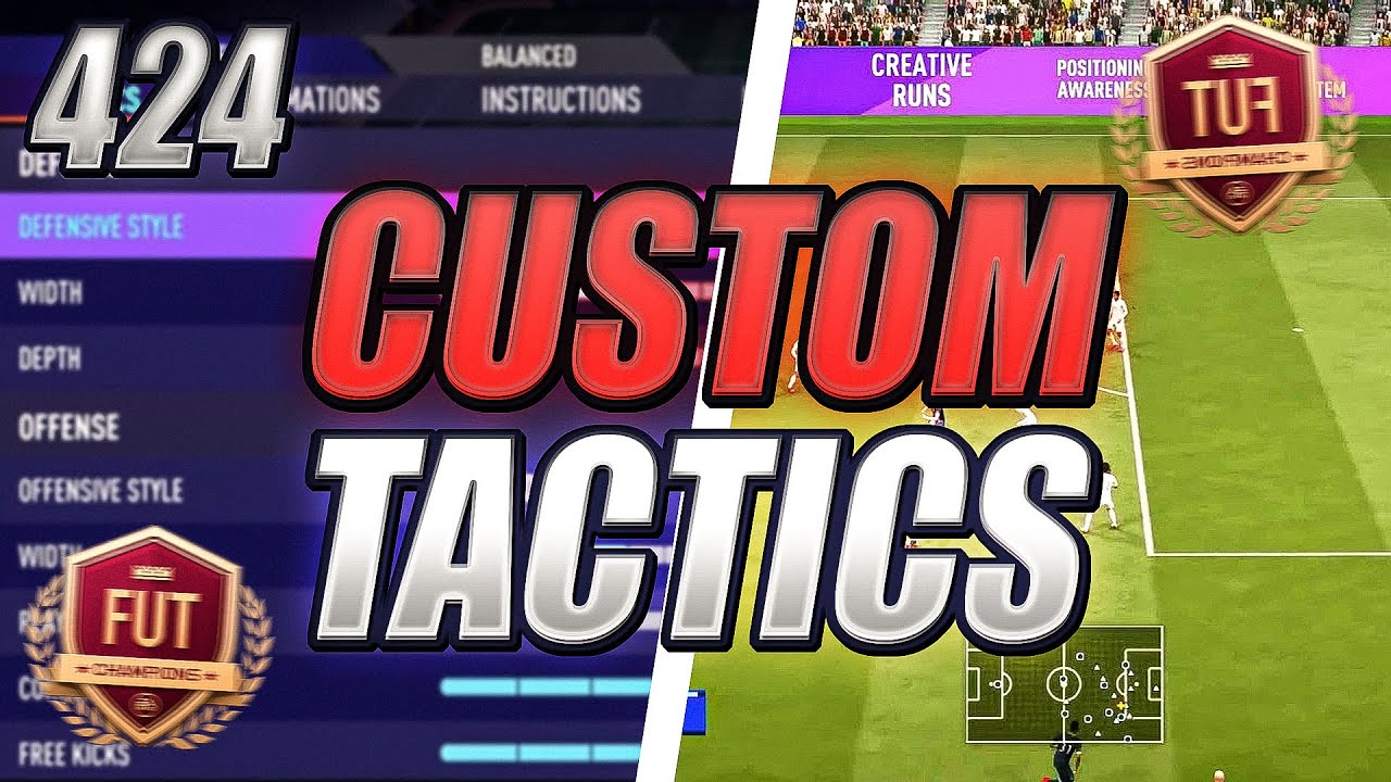 FIFA 21 BEST CUSTOM TACTICS + PLAYER INSTRUCTIONS 424 / 422 FORMATION
