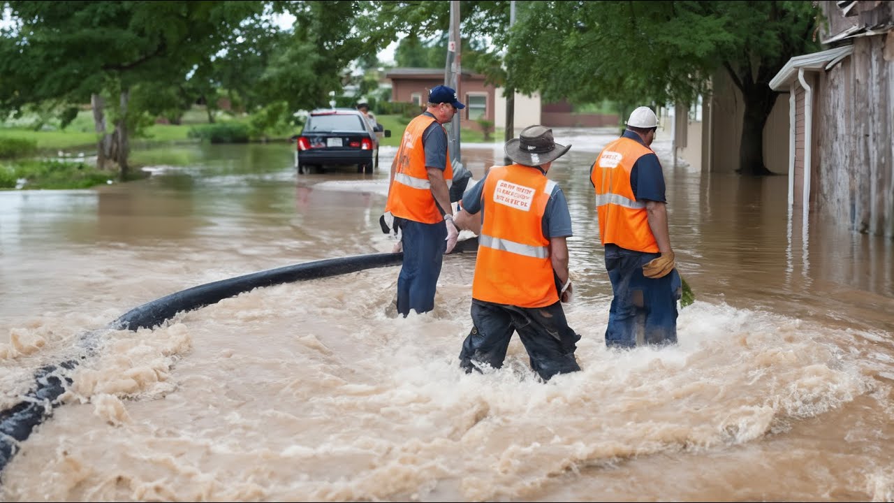 Street Drain Emergency Unclogging a Flash Flood Disaster - YouTube