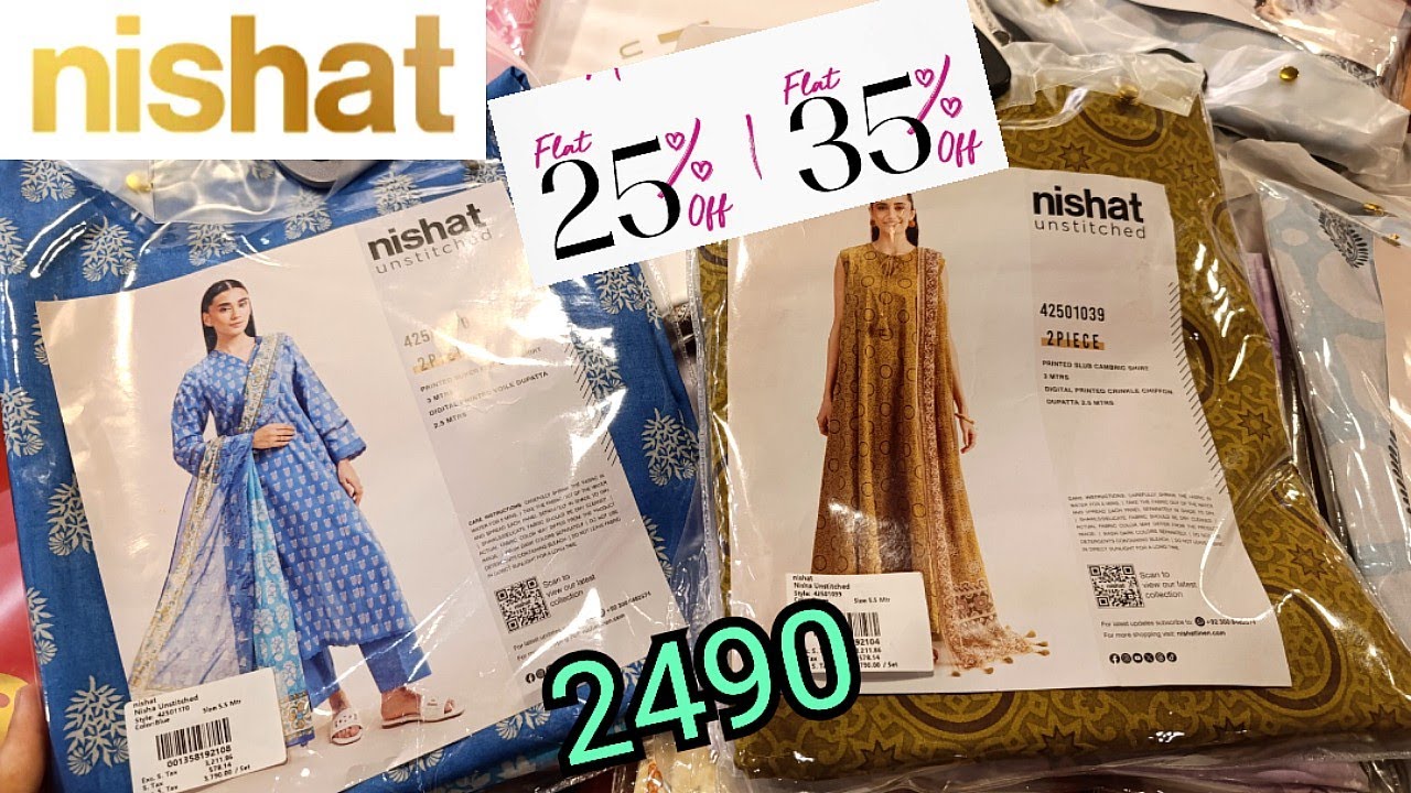 Nishat♥️Nishat Mothers day Sale 35%Off♥️Nishat Linen Summer Sale
