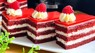 Delicious red velvet cake slice recipe/ كيك ريد ڤيلڤيت / les tranches