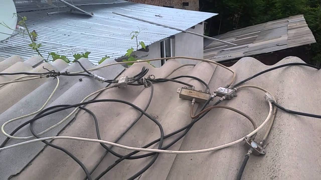 Как не коем случае нельзя делать разводку спутниковой тарелки - YouTube