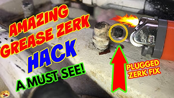 How To Fix a Plugged / Clogged Grease Zerk Fitting Fast!!!