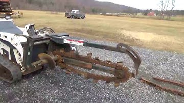 Bobcat LT112 Trencher Attachment For Bobcat MT50 MT52 MT55 463 S70 For Sale
