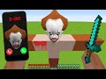 DON'T CALL TO BIGGEST PENNYWISE AT 3:00 AM in MINECRAFT how to summon giant Huggy Wuggy