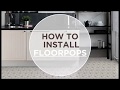 How to install peel  stick floor tiles