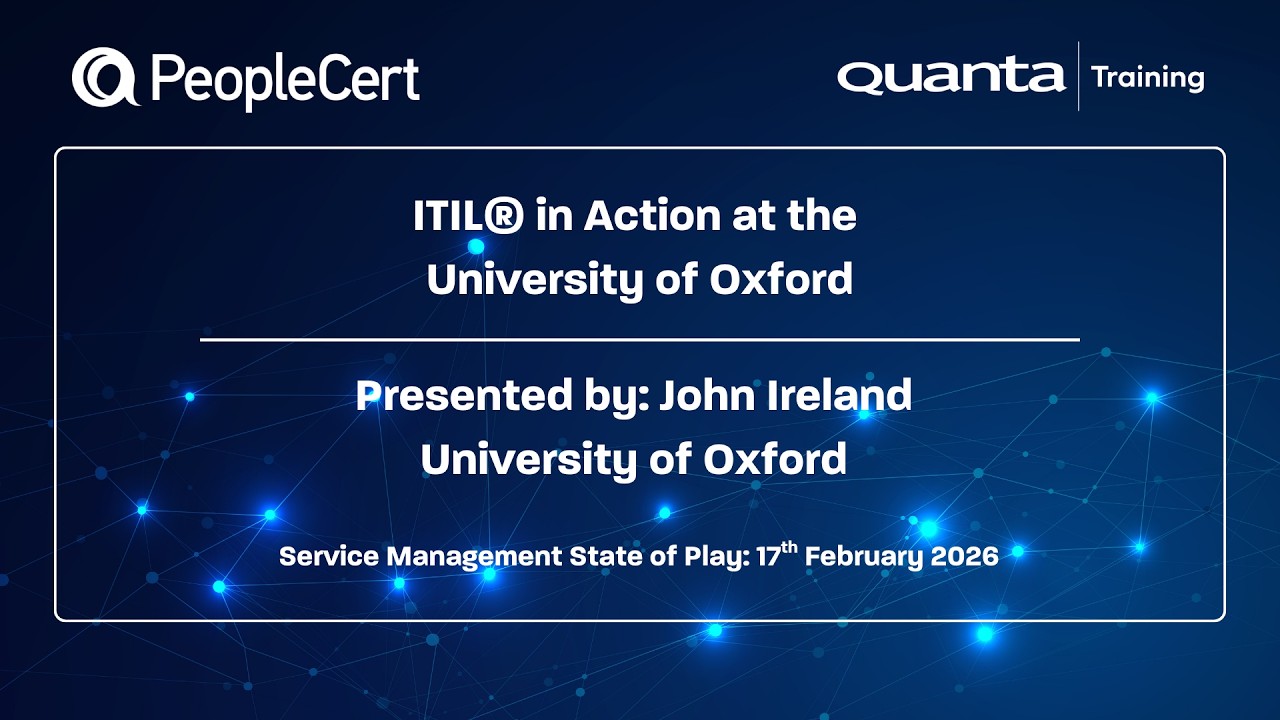 ITIL® in Action at the University of Oxford
