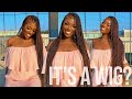 EXTRA LONG Knotless Braids... in 5 MINUTES?! 🤯 | BEST Braided Wig EVER | ft. PoshGladWigs