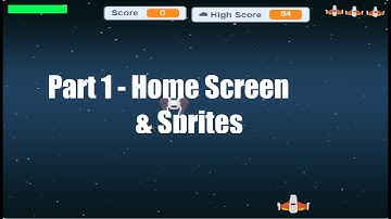 Scratch Space Shooter Game Tutorial (Part 1) Home Screen & Sprites